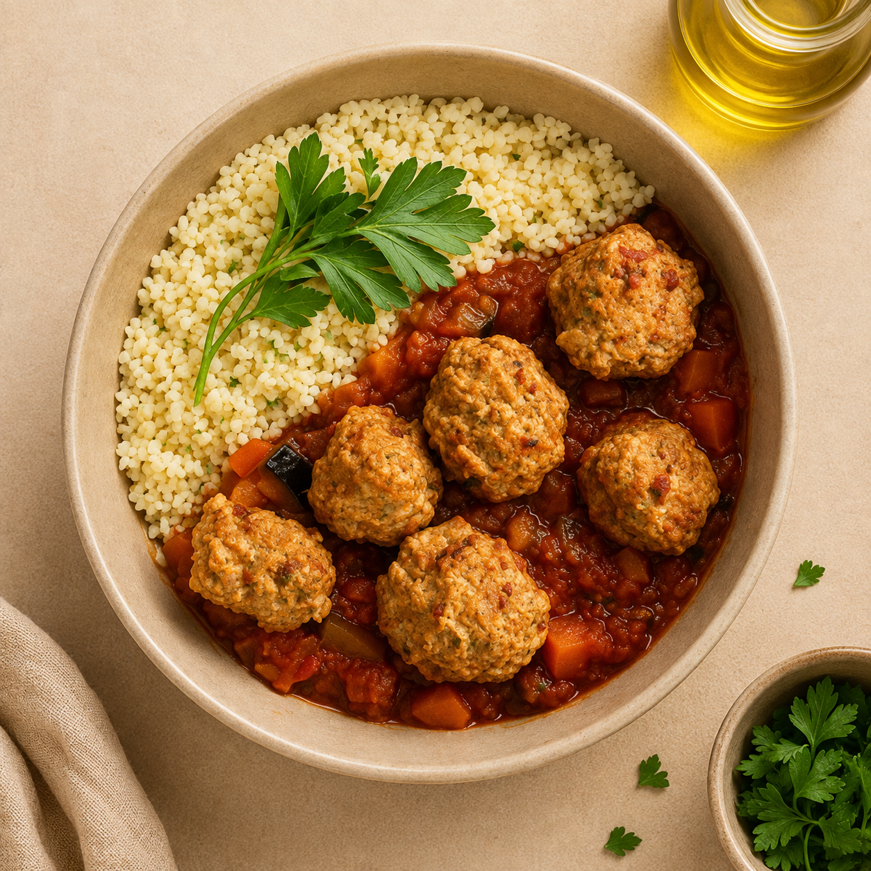 Boulettes de bœuf & boulgour